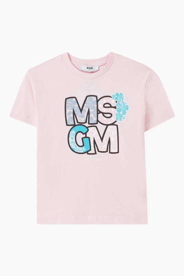 

Logo T-Shirt in Cotton, Pink