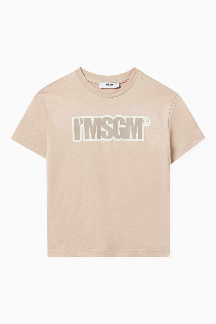 

Logo-print T-shirt in Cotton, Neutral