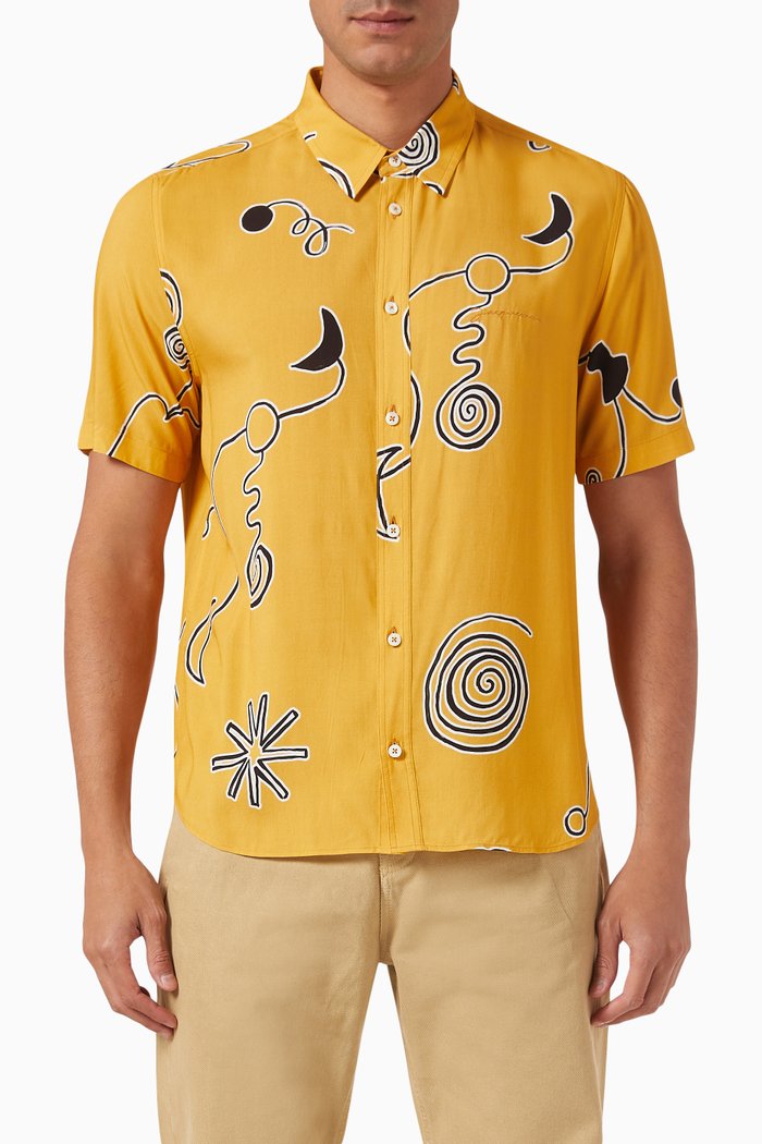 

La Chemise Melo Shirt in Viscose, Multicolour