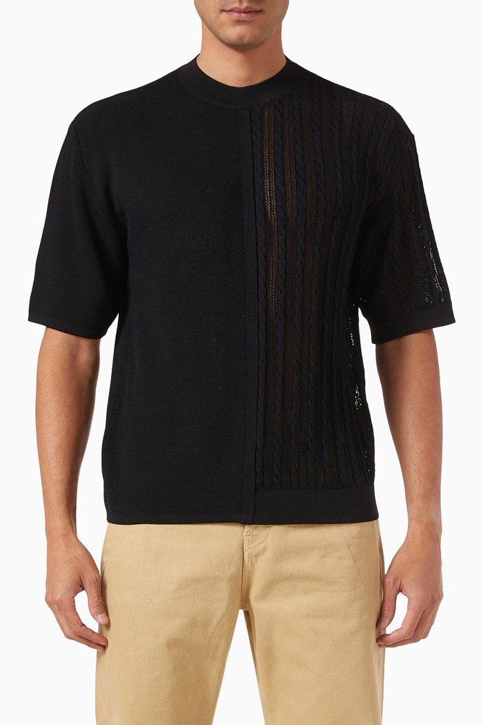 

Le Haut Juego T-shirt in Viscose Blend, Black