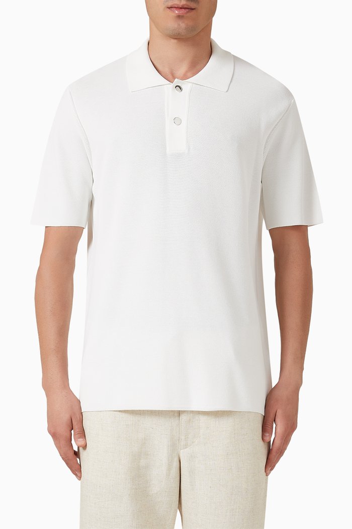 

Le Polo Shirt in Cotton-piqué, Neutral