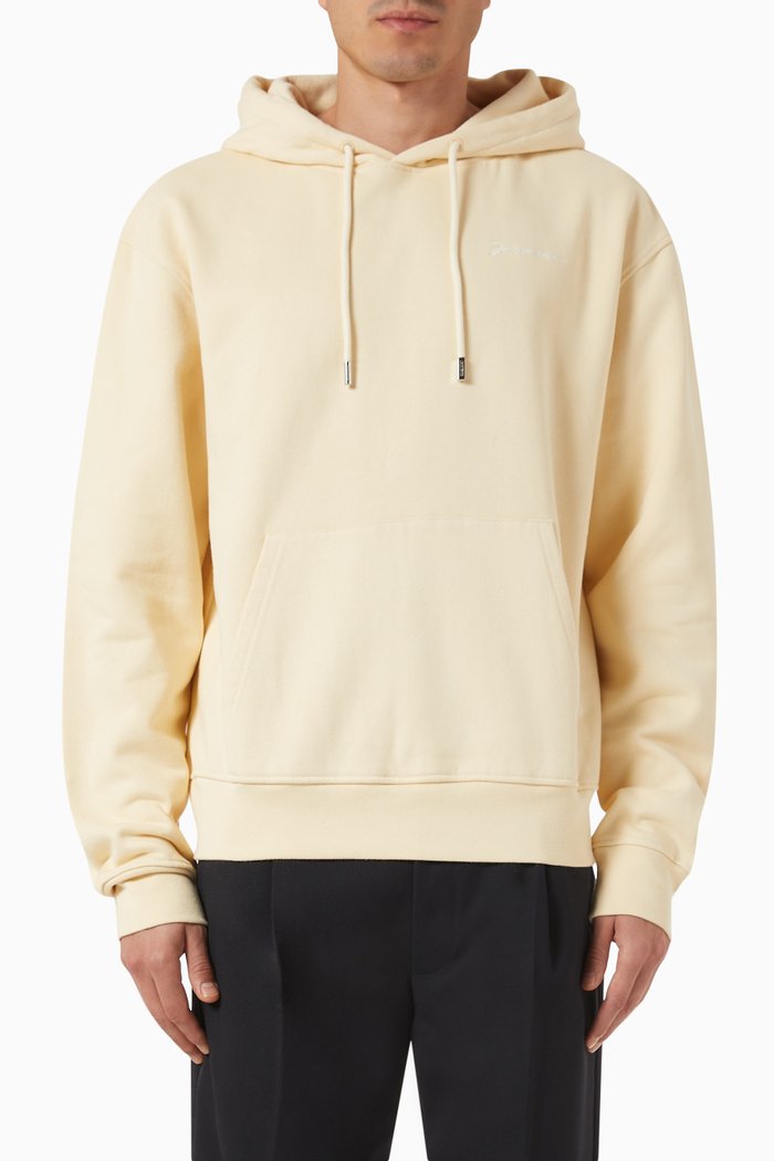 

Le Sweatshirt Brodé Hoodie in Cotton Jersey, Neutral