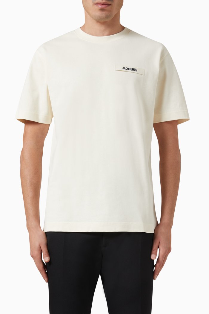 

Le T-Shirt Gros Grain in Organic Cotton Jersey, Neutral