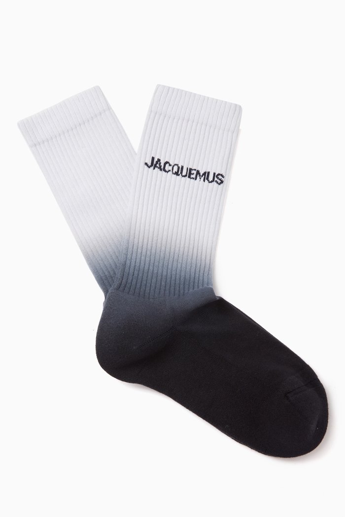 

Les Chaussettes Moisson Socks in Organic Cotton Blend, Blue