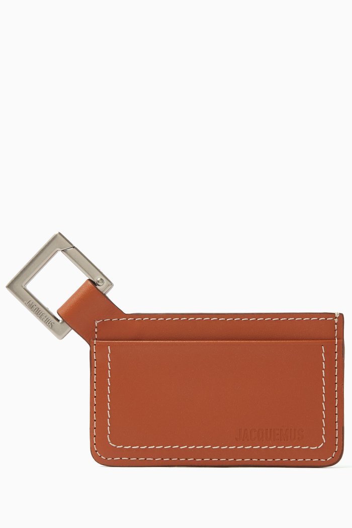 

Clip-on Card Holder in Leather, Brown