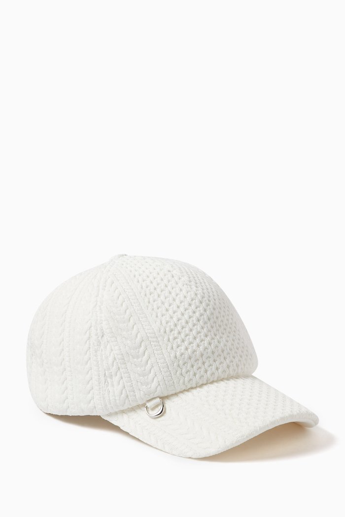 

La Casquette Belo Cap in Mesh-knit, White