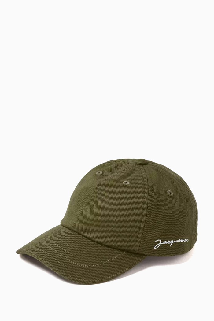 

Embroidered Logo Baseball Cap in Cotton, Neutral