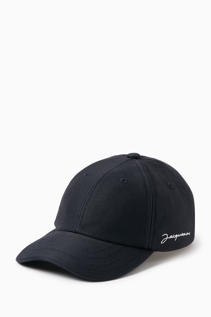 

Embroidered Logo Baseball Cap in Cotton, Blue
