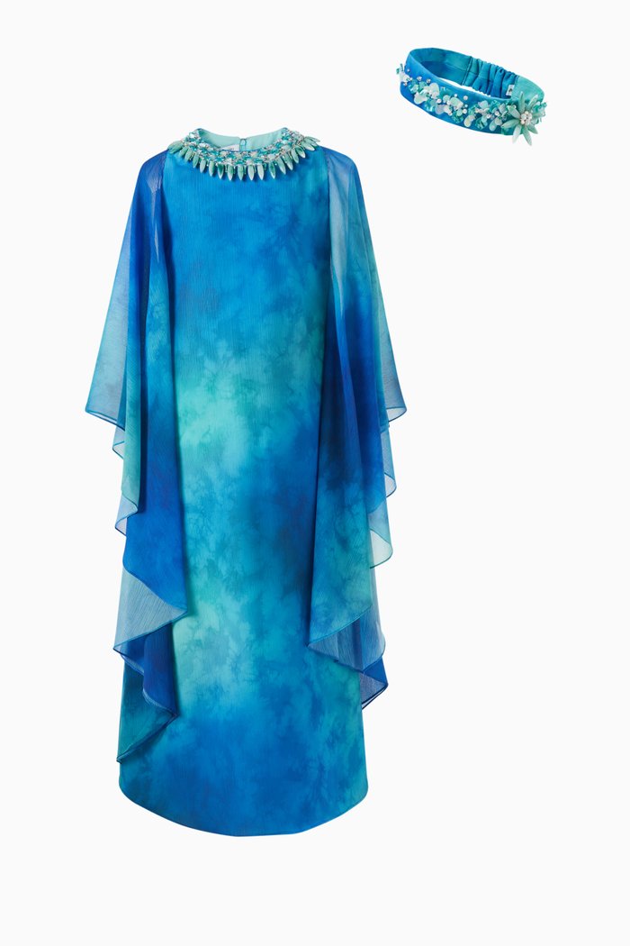 

Elliana Crystal-embellished Kaftan, Blue