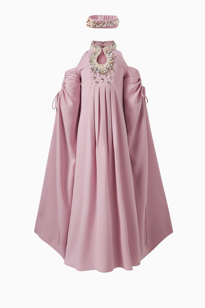 

Valeria Dress in Crêpe, Pink