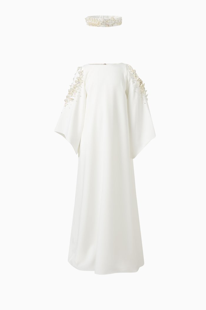 

Lilah Dress in Crêpe, Neutral