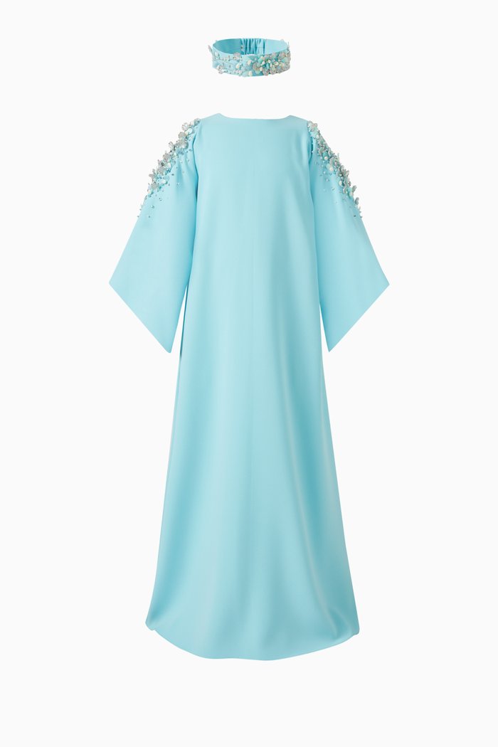 

Lilah Dress in Crêpe, Blue
