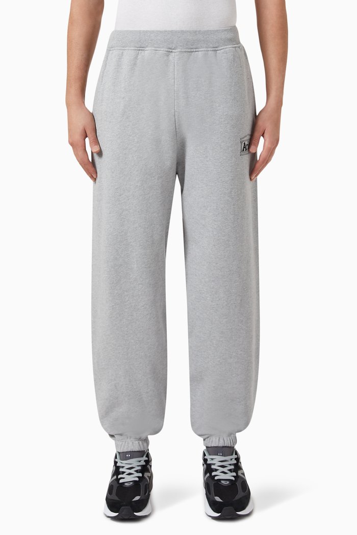 

Mini Temple Sweatpants in Cotton Fleece, Grey