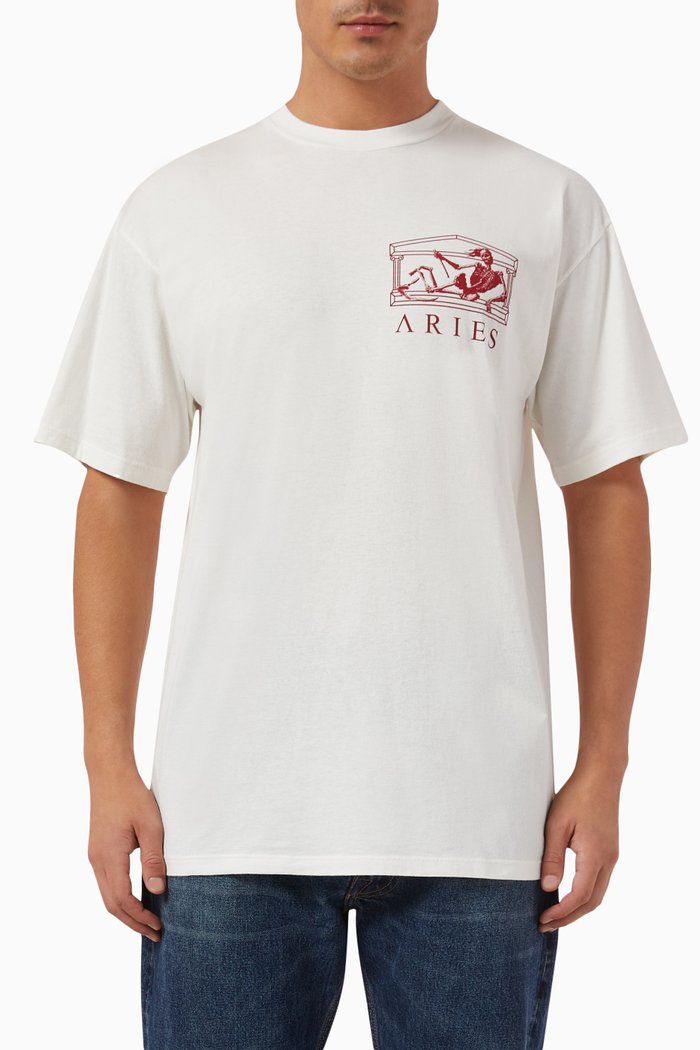 

UFO Toile de Jouy T-shirt in Cotton Jersey, Neutral