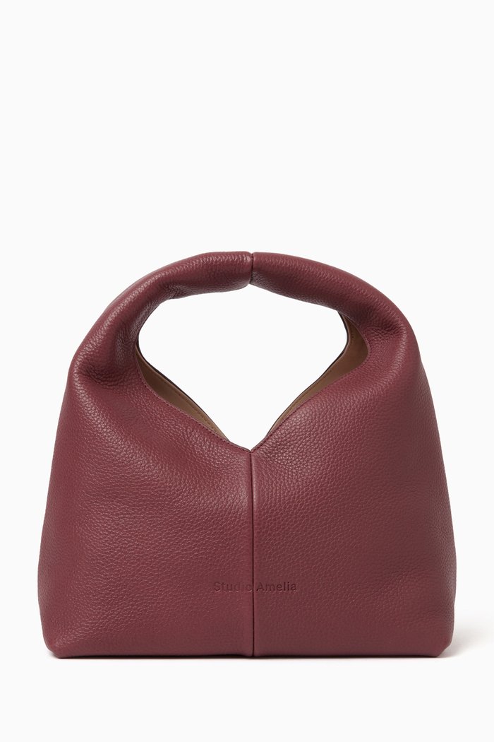 

Diamond Handbag in Nappa, Burgundy