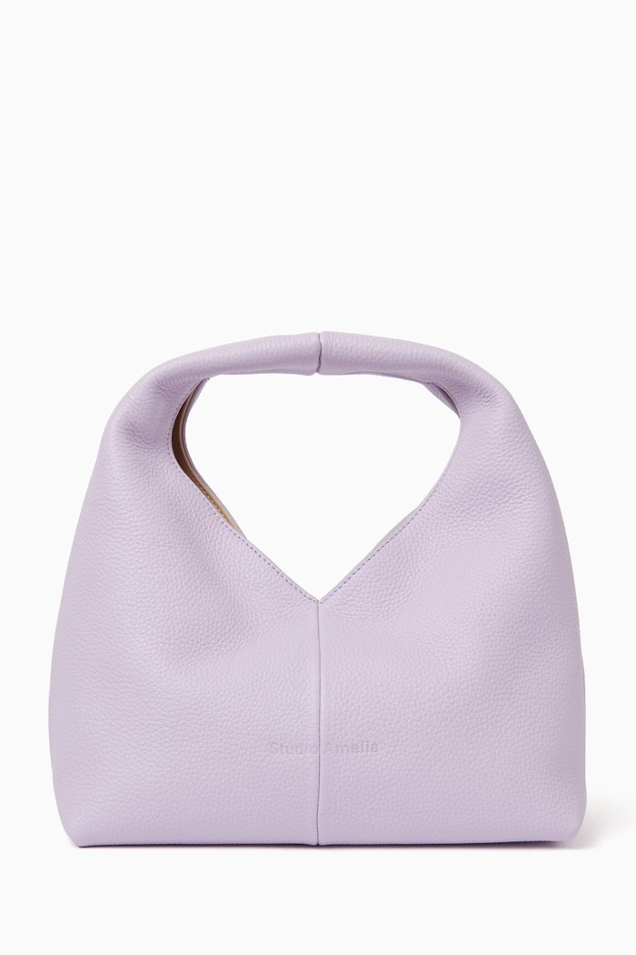 

Diamond Handbag in Nappa, Purple