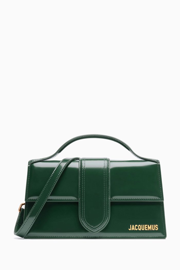 

Le Grand Bambino Shoulder Bag in Leather, Green