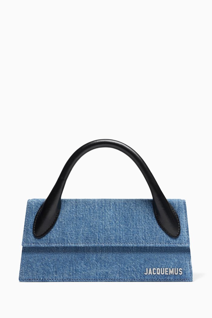 

Le Chiquito Long Bag in Denim, Blue
