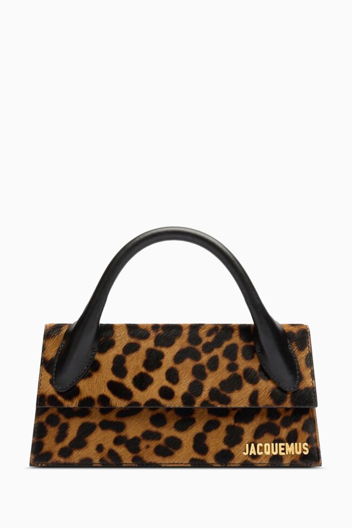

Le Chiquito Long Tote Bag in Calf Hair, Brown