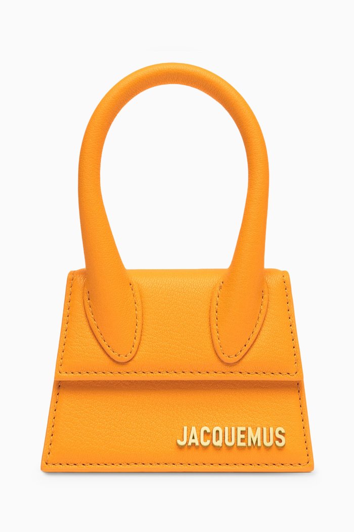 

Mini Le Chiquito Handbag in Leather, Orange