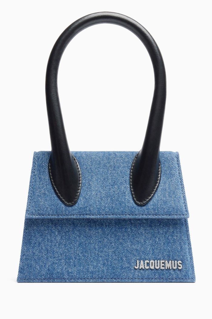 

Le Chiquito Long Bag in Denim, Blue