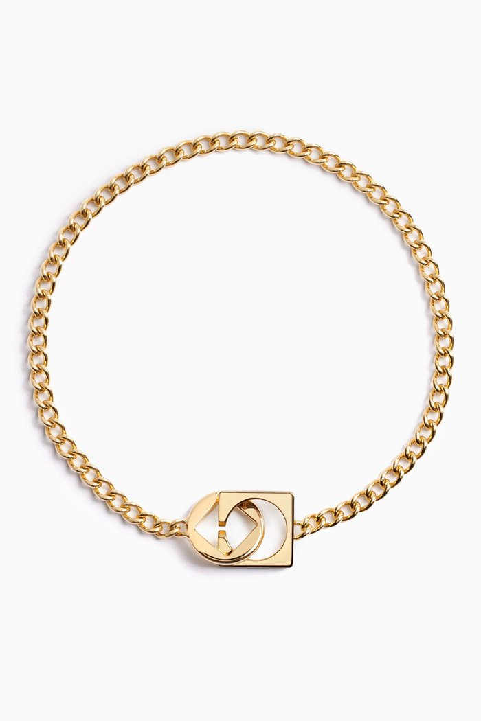 

Le Collier Rond Carré Necklace in Gold-tone Metal