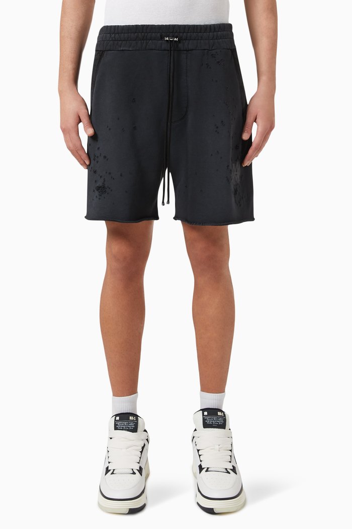 

MA Logo Shotgun Sweatshorts in Cotton, Black