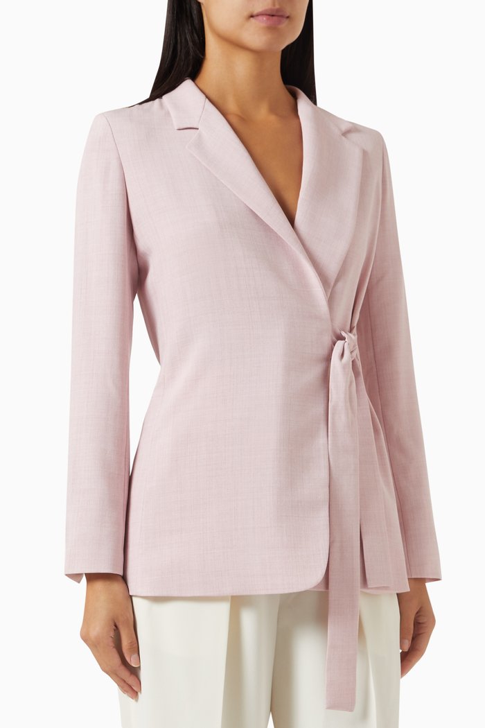 

Alec Tie-up Blazer, Pink