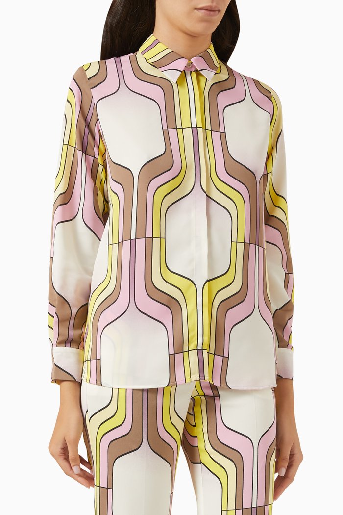 Sirena Printed Shirt, Pink
