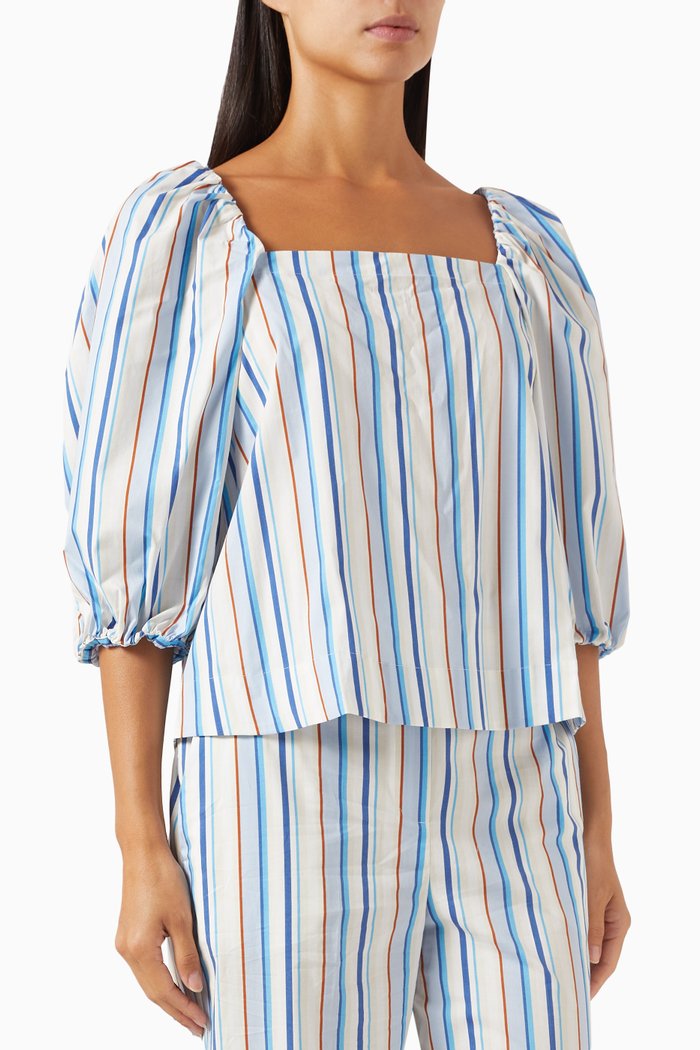 

Dogma Stripe Top in Cotton, Blue