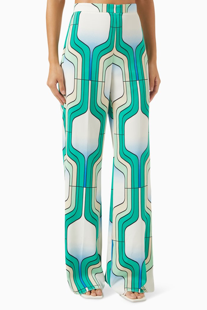 

Cifra Wide-leg Pants, Green