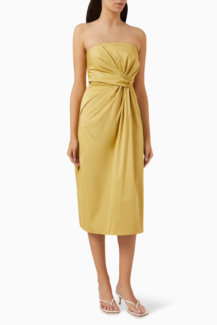 

Bridge Strapless Dress, Green