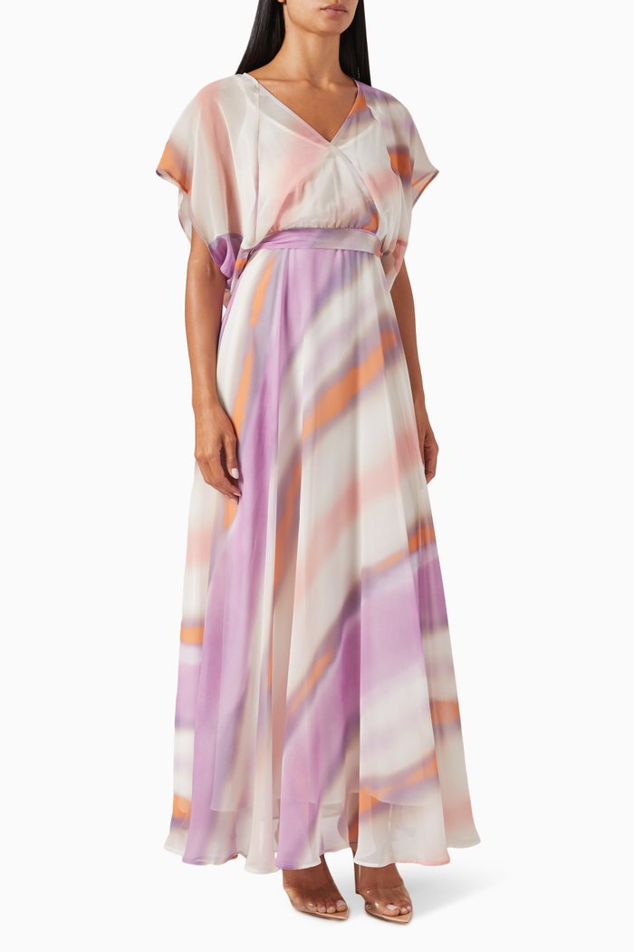 

Venice Printed Maxi Dress, Purple