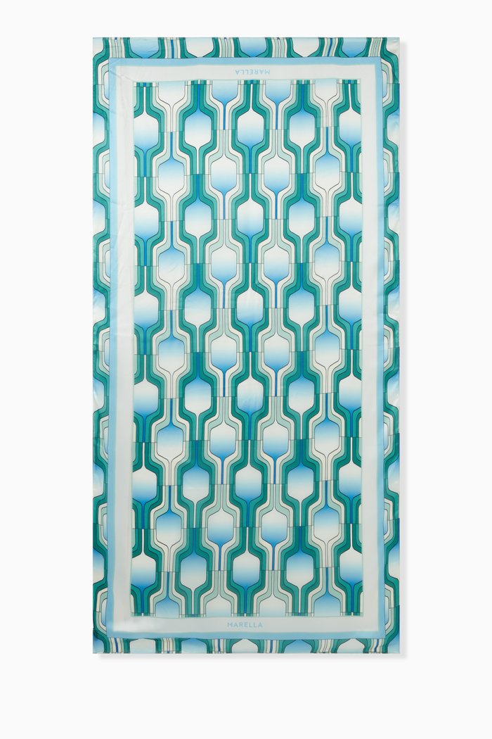 

Savana Patterned Stole, Green