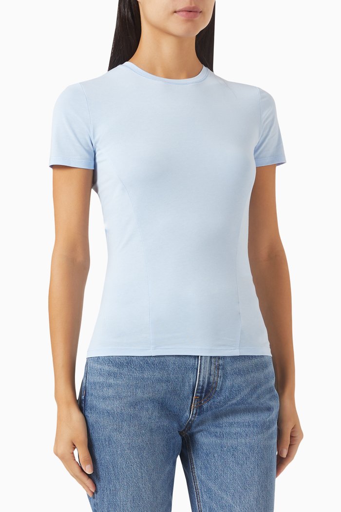 

Boschi T-shirt in Cotton, Blue