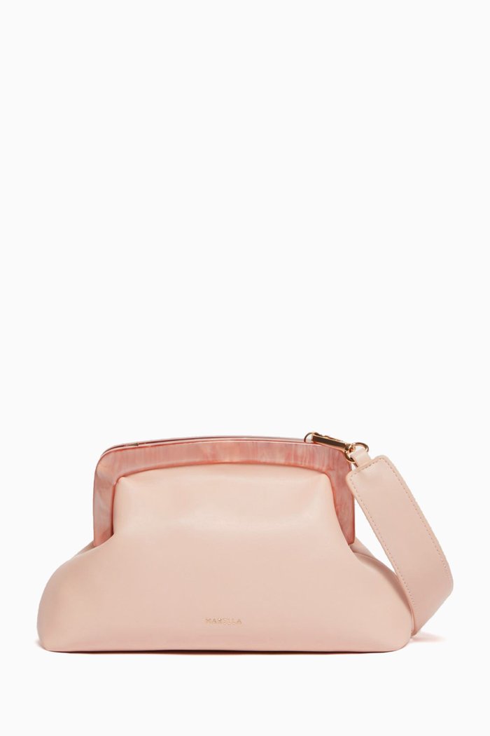 

Zeo Handbag in Faux Leather, Pink
