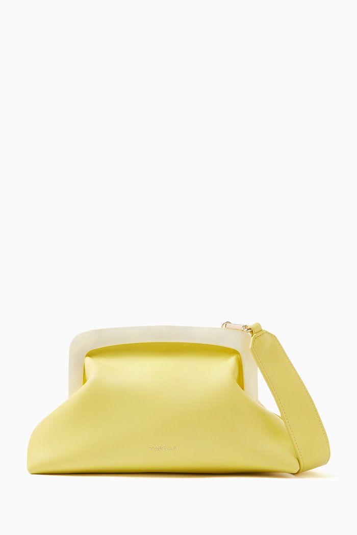 

Zeo Handbag in Faux Leather, Yellow
