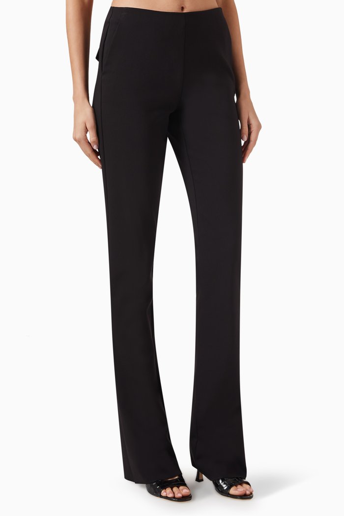 

Fumato Straight Pants in Cotton, Black