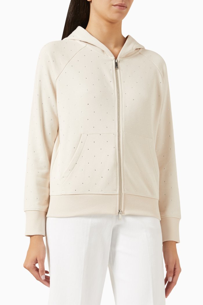 

Guana Embellished Jacket in Cotton Blend, Neutral