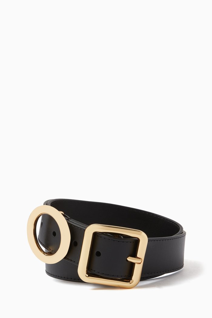 

La Ceinture Regalo Belt in Leather, Black