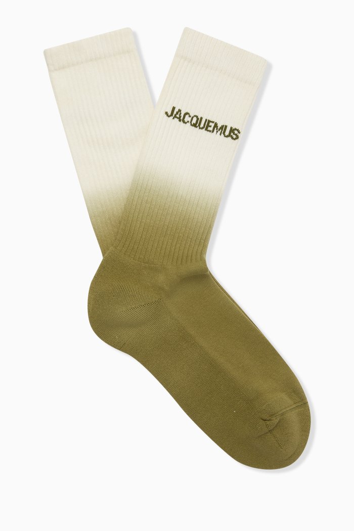 

Les Chaussettes Moisson Socks in Cotton, Green