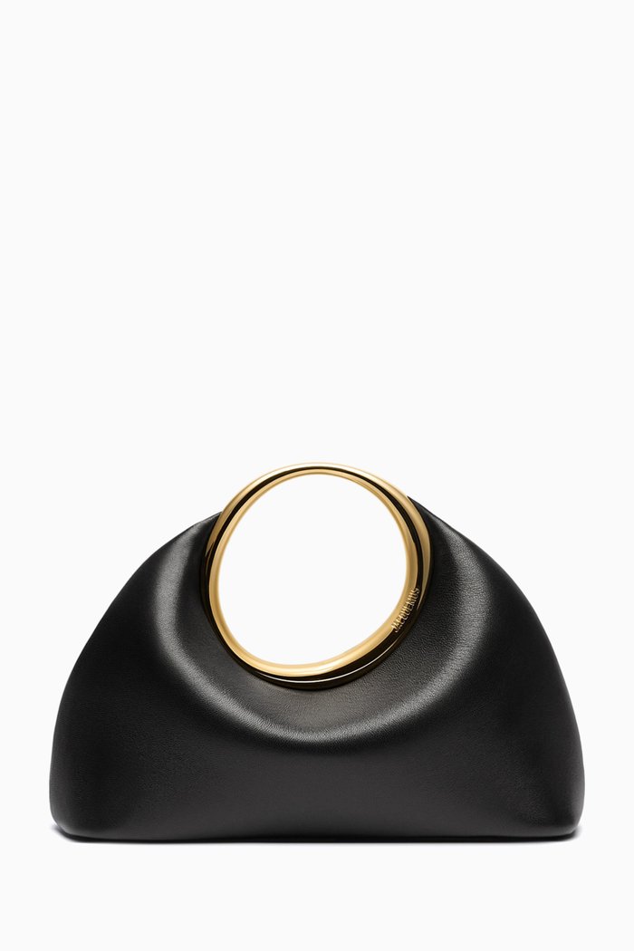 

Mini Le Petit Calino Top Handle Bag in Leather, Black