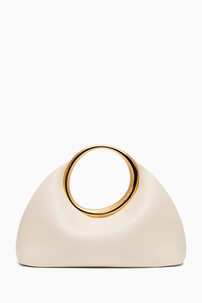 

Mini Le Petit Calino Top Handle Tote Bag in Leather, Neutral