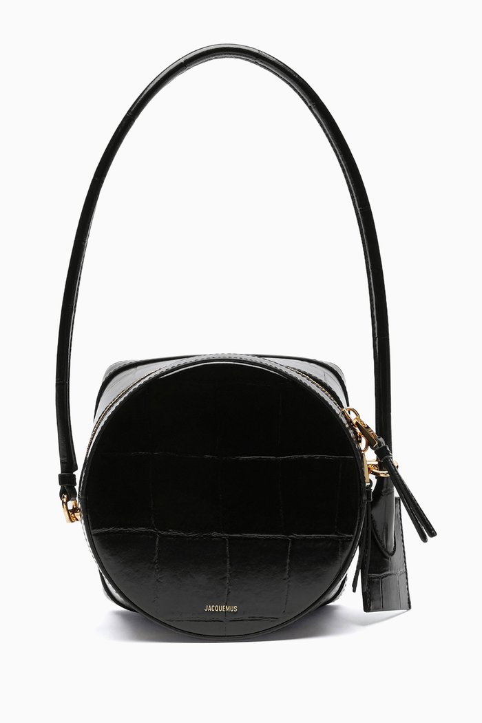 

Le Vanito Top-handle Bag in Leather, Black