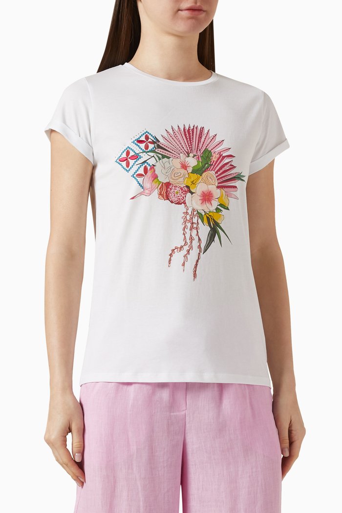 

Reno Graphic-print T-shirt in Cotton-jersey, White
