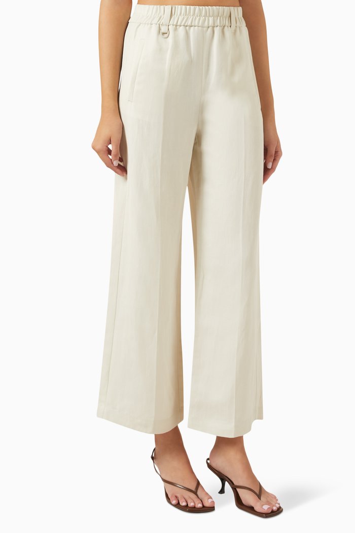 

Papiro Pants in Linen-blend, Neutral