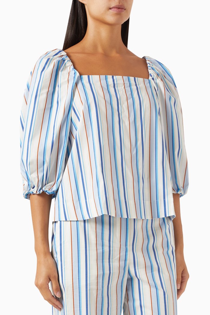 

Dogma Stripe Top in Cotton, Blue