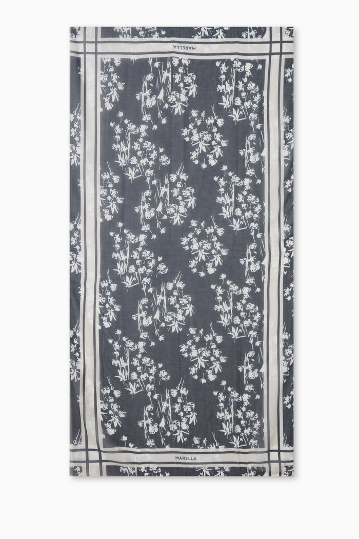 

Emerald Printed Scarf, Black