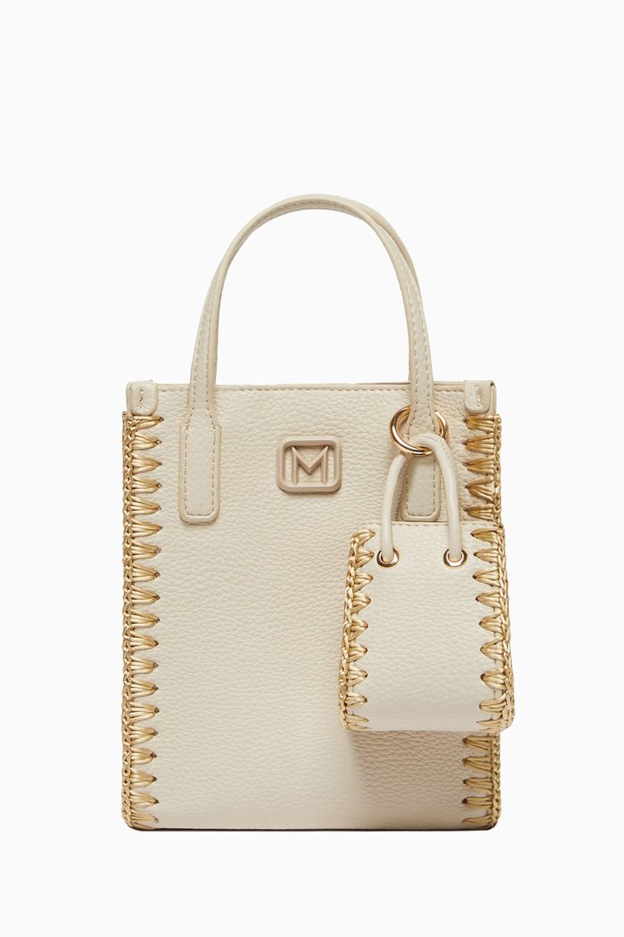 

Giorno Tote Bag in Faux Leather, White