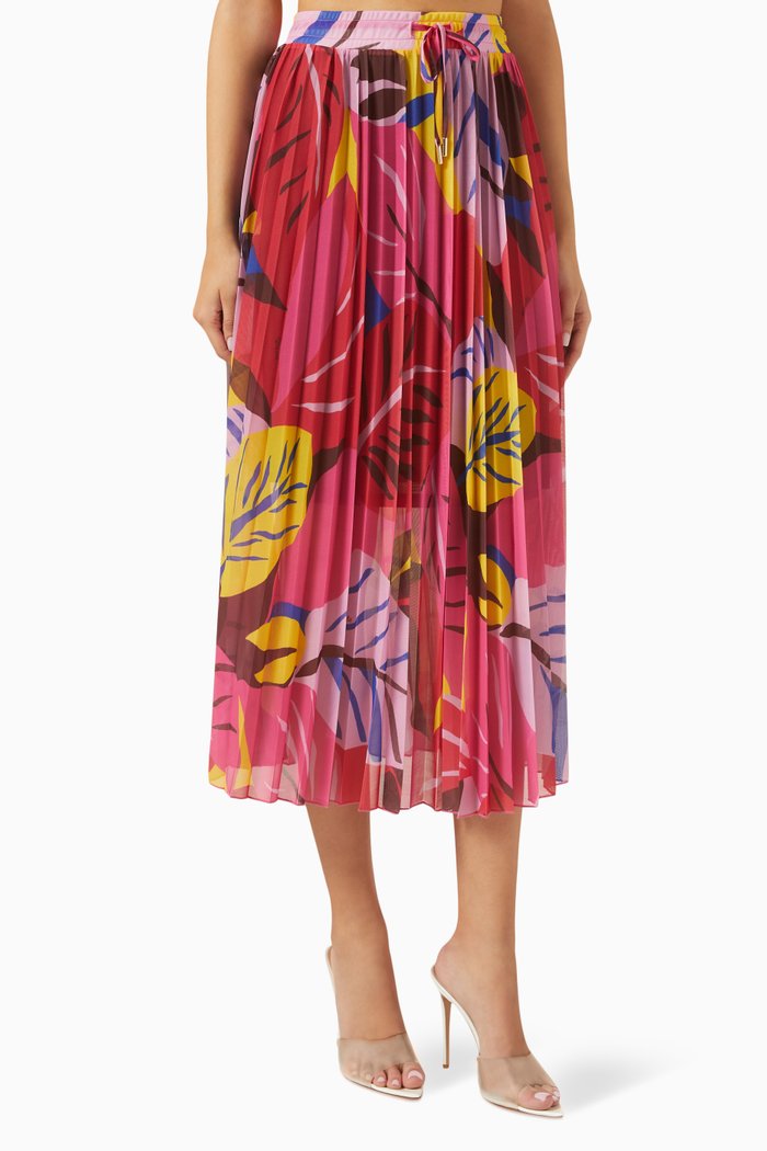 

Resina2 Printed Skirt, Red